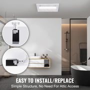 Charger l'image dans la visionneuse de galerie, Amocart Bathroom Exhaust Fan 80/110CFM High-Efficiency Ventilation 1.5sones Low Noise Operation Energy-Saving Bathroom Ceiling