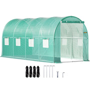 Charger l'image dans la visionneuse de galerie, Amocart Walk-in Tunnel Greenhouse Galvanized Frame & Waterproof Cover 15x7x7/10x7x7/20x10x7/12x7x7 ft Greenhouses & Cold Frames