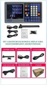Load image into Gallery viewer, NT800 2/3 Axis Display LCD DRO Digital Readout TTL AC110V/220V For Milling boring machine EDM Linear Scale Encoder 9 Languages