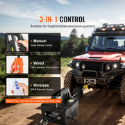 Charger l'image dans la visionneuse de galerie, Amocart 1100lbs 1500W Electric Hoist Winch Portable Power Winch Crane with Wireless Remote Control for Overload Protection