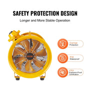 Bild in Galerie-Viewer laden, Amocart Portable Ventilation Fan 350W/550W/1100W Industrial Exhaust Fan Air Clean Extractor Blower for Factory Warehouse