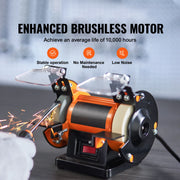 Bild in Galerie-Viewer laden, Amocart Jewelry Polisher Buffer Brushless Adjustable Speed Mini Multi-purpose Bench Grinder Polishing Machine for Gemstones