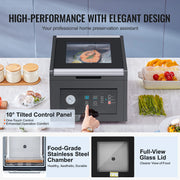 Load image into Gallery viewer, Amocart 380W Chamber Vacuum Sealer with 11.5in Sealing Length Home Use Vacuum Pump Power Packing Machine for Wet Foods Meat