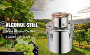 Bild in Galerie-Viewer laden, Amocart 3 5 8 13 Gal Alcohol Still Stainless Steel Alcohol Distiller Copper Tube Home Brewing Kit for DIY Whisky Wine