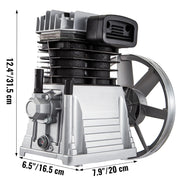 Charger l'image dans la visionneuse de galerie, Amocart Air Compressor Heads Piston Twin Cylinder Single Stage 2.2KW 375L/MIN 12CFM 11Bar 159.5PSI 1300RPM for Chemical Textile