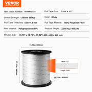 Charger l'image dans la visionneuse de galerie, Amocart Polyester Pull Tape Mule Flat Rope Printed Webbing Cable Pulling Tape for Packaging Gardening Electrical Conduit Work