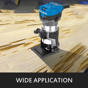 Charger l'image dans la visionneuse de galerie, Amocart 800W Soft Start Compact Router Kit Variable Speed 10000-30000Rpm with Fixed Base, Plunge Base, Tilt Base and Offse Base