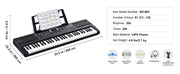 Bild in Galerie-Viewer laden, Amocart 61 Key Digital Keyboard Piano Electric Portable Piano 200 Tones 200 Rhythms or 600 Tones 500 Rhythms for Beginner Use