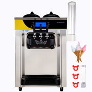Charger l'image dans la visionneuse de galerie, Amocart 22-30 L/H Soft Ice Cream Machines Commercial Tricolor Desktop Sweet Cone Freezing Equipment Vending Machine