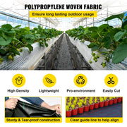 Charger l'image dans la visionneuse de galerie, Amocart Landscape Fabric 6ftx300ft Geotextile Fabric Durable Heavy Duty 1.5oz Ground Cover Woven For Commercial Greenhouse Yard