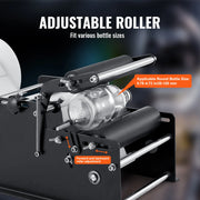 Charger l'image dans la visionneuse de galerie, Amocart Manual Round Bottle Labeling Machine 15-20pcs/min Adjustable Labeler for Bottles Dia 0.78-4.72 in (with Pressing Bar)