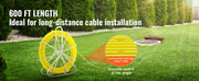 Load image into Gallery viewer, Amocart Fish Tape Fiberglass 425/492/600/656 ft Duct Rodder Fishtape Wire Puller Fishing Tools for Walls and Electrical Conduit