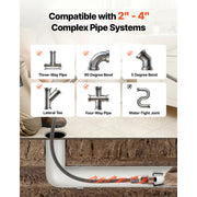 Bild in Galerie-Viewer laden, Amocart Drain Cleaner Machine 50 FT x 5/16 Inch Sewer Snake Auger with 228RPM Electric Drill Manual Feed for 2" to 4" Pipes