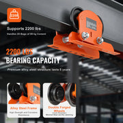 Load image into Gallery viewer, Amocart Electric Hoist Manual Trolley 2200 lbs/1T Capacity for PA200 PA250 PA300 PA400 PA500 Push Beam Trolley with Dual Wheels