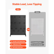 Charger l'image dans la visionneuse de galerie, Amocart 1/2Sets Pegboard Display Stand 17x13in Tabletop Steel Peg Board Panel with 15 Hooks for Grocery Retail Jewelry Store