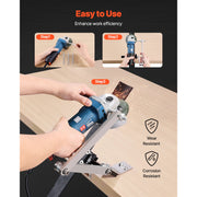 Load image into Gallery viewer, Amocart Lawn Mower Blade Sharpener Balancer 15° - 45° Adjustable Lawnmower Blade Sharpening Tool Compatible with Angle Grinders