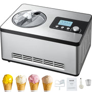 Load image into Gallery viewer, Amocart Automatic Ice Cream Maker with Built-in Compressor 2 Quart No Pre-freezing Fruit Yogurt Machine Electric Sorbet Maker