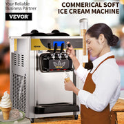 Charger l'image dans la visionneuse de galerie, Amocart 22-30 L/H Soft Ice Cream Machines Commercial Tricolor Desktop Sweet Cone Freezing Equipment Vending Machine