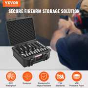 Bild in Galerie-Viewer laden, Amocart Hard Pistol Cases w/ Pre-cut PU Foam Lining Waterproof Dustproof Hard Gun Case for 1/2/5/6 Pistol Lockable Pistol Case