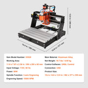 Charger l'image dans la visionneuse de galerie, Amocart 3 Axis CNC Router Machine GRBL Control Wood Engraving Carving Milling Machine Kit for Wood Acrylic MDF PVC Plastic Foam