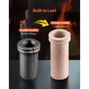 Charger l'image dans la visionneuse de galerie, Amocart Electric Melting Furnace Electric Metal Smelter Foundry Metal Smelting Machine Ceramic Crucible Gold Smelting Kit