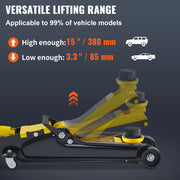 Bild in Galerie-Viewer laden, Amocart 2.5 Ton Floor Hydraulic Jack Pneumatic Low Profile Floor Jack Heavy-Duty Steel Floor Jacks with Single Piston Lift Pump