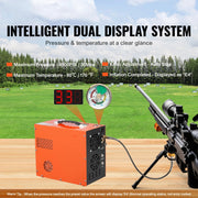 Bild in Galerie-Viewer laden, Amocart PCP Air Compressor 4500PSI/30Mpa Portable Airgun Compressor Built-in Converter Auto-Stop for Rifle Scuba Diving Bottle