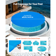 Bild in Galerie-Viewer laden, Amocart Solar Pool Cover with Bubble & PE Material Daytime Heat Absorption Nighttime Heat Retention Heat Retaining Solars Cover