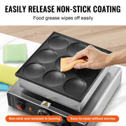 Bild in Galerie-Viewer laden, Amocart 9PCS Dutch Pancake Maker Dorayaki Baker Machine Commercial Electric Poffertjes Grill for Home Kitchen Snack Bar