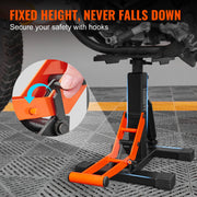 Charger l'image dans la visionneuse de galerie, Amocart 440lb Motorcycle Jack Lift Stand Dirt Bike Lift Stand Hydraulic Lift Operation Adjustable Height Hoist Table for Repair