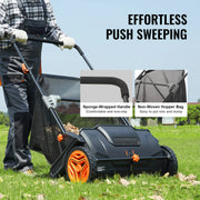 Charger l'image dans la visionneuse de galerie, Amocart Tow Behind Lawn 21/26/44/50in Sweeper Large Capacity Heavy Duty Leaf Grass Collector with Adjustable Sweeping for Pick