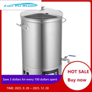 Bild in Galerie-Viewer laden, SucceBuy Electric Brewing System 8 GALLON Brewing Stock Pot All-in-One Home Beer Brewer 304 Stainless Steel Brewing Supplies