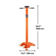 Charger l'image dans la visionneuse de galerie, Amocart Underhoist Stand 3/4 Ton Capacity Pole Jack, Lifting from 43.3" to 70.9" Triangular Base Two Wheels Automotive Support