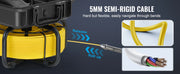 Bild in Galerie-Viewer laden, Amocart Sewer Camera 165ft/50m Self-Leveling Pipeline Inspection Camera with 9"1080P HD Screen with Lights-12LED for Duct Pipe