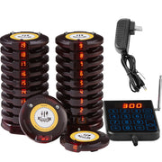 Bild in Galerie-Viewer laden, Amocart Restaurant Pager System Wireless Long Range Lineup Waiting Queue Signal Guest Customer Calling Beepers for Food Truck
