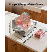 Charger l'image dans la visionneuse de galerie, Amocart 6.7-8.7inch Meat Slicer Electric Deli Slicer Machine with two SUS420 Blades Food-Slicer for Meat Ham Baguett, Steak