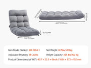 Charger l'image dans la visionneuse de galerie, Amocart Floor Chair Recycled Foam Folding Sofa Chair Multifunctional Floor Chair with Back Support Ideal for Sleeping Reading