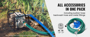 Load image into Gallery viewer, Amocart Suction Hose Kit 2inx50ft / 2inx65ft Blue Backwash Hose, 20ft Green Suction Hose & Multiple Accessories for Water Pump