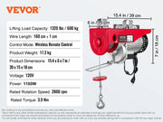 Load image into Gallery viewer, Amocart 200-800kg Electric Hoist with Wired/Wireless Remote Control Lifting Crane Cable Hoist Winch for Boat Garage Elevator