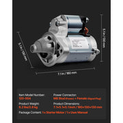 Charger l'image dans la visionneuse de galerie, Amocart Starter 17841 Motor Replacement Compatible with Pontiac Vibe L4 1.8L 2003-2008 Toyota Corolla/Matrix L4 1.8L 2003-2008