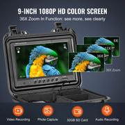 Bild in Galerie-Viewer laden, Amocart Sewer Camera 165ft/50m Self-Leveling Pipeline Inspection Camera with 9"1080P HD Screen with Lights-12LED for Duct Pipe