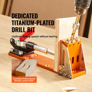 Bild in Galerie-Viewer laden, Amocart 30 Pcs Pocket Hole Jig Kit Adjustable & Easy to Use Pocket Hole Jig System with Step Drills Wrenches Drill Stop Rings