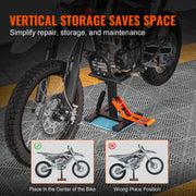 Charger l'image dans la visionneuse de galerie, Amocart 440lb Motorcycle Jack Lift Stand Dirt Bike Lift Stand Hydraulic Lift Operation Adjustable Height Hoist Table for Repair