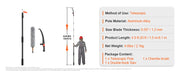 Bild in Galerie-Viewer laden, Amocart Manual Pole Saw Extendable Tree Pruner Sharp Steel Blade for Branches Trimming with Lightweight Aluminum Alloy Handle