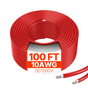 Bild in Galerie-Viewer laden, Amocart 100FT Solar Panel Extension Cable 10AWG 6mm² IP67 Waterproof Solar Extension Cable for Home Ship and RV Solar Panels