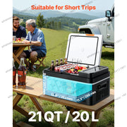 Charger l'image dans la visionneuse de galerie, Succebuy 15-55L Portable Cooler Electric Compressor 12V/24V DC 110-240V AC Freezer Refrigerator for Home