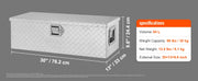 Charger l'image dans la visionneuse de galerie, Amocart Heavy Duty Aluminum Truck Bed Tool Box, Diamond Plate Tool Box with Side Handle and Lock Keys for Pickup, Truck Bed, RV