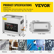 Charger l'image dans la visionneuse de galerie, 【Premium】Amocart 2L 3L 6L 10L 15L Upgraded Ultrasonic Cleaner Lave-Dishes Port le Washing hine Diswasher Home Appliances