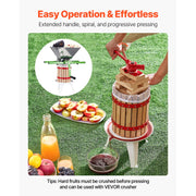 Load image into Gallery viewer, 6L 12L Fruit Wine Press Solid Wood Basket with 8 Blocks Heavy Duty Manual Juice Maker Cider Apple Grape Making Press
