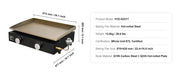 Bild in Galerie-Viewer laden, Amocart 18/24inch Propane Gas Tabletop Griddle with Hot-rolled Plate Carbon Steel Portable Table Top Griddle Grill for Camping